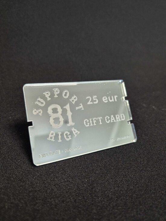 25 EUR GIFT CARD SUPPORT 81 RIGA