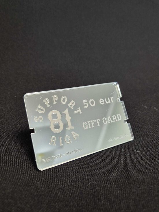 50EUR GIFT CARD SUPPORT 81 RIGA