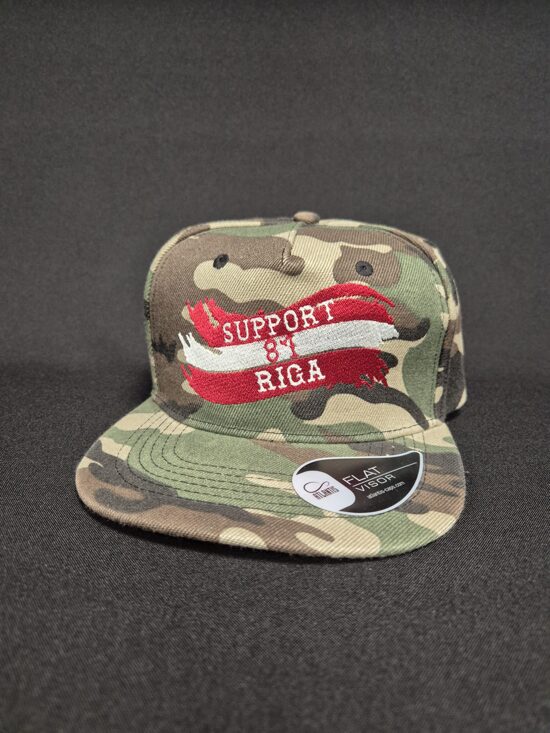 FLAT VISOR SNAPBACK CAP MILITARY SUPPORT 81 RIGA