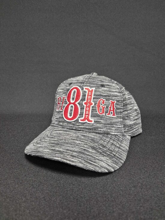 CURVED VISOR BASEBALL CAP GREY SUPPORT 81 RIGA