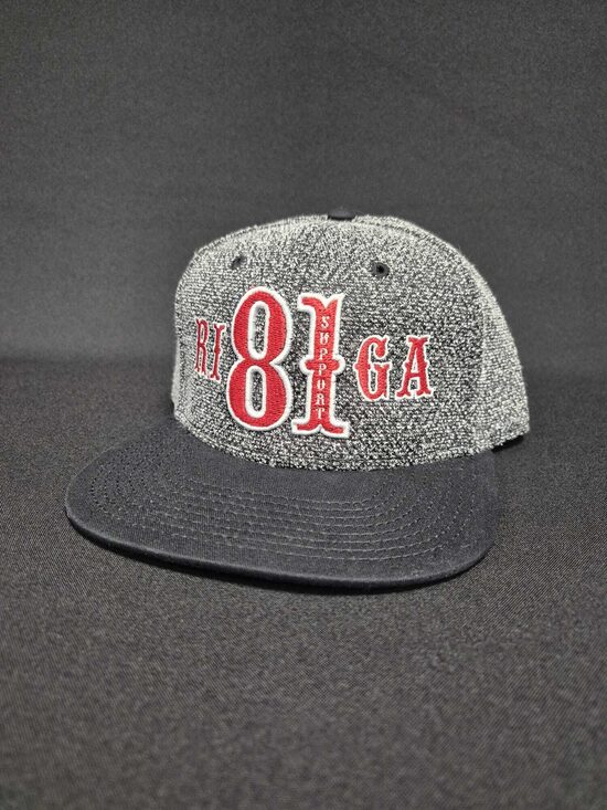 FLAT VISOR SNAPBACK SUPPORT81 RIGA IN GREY