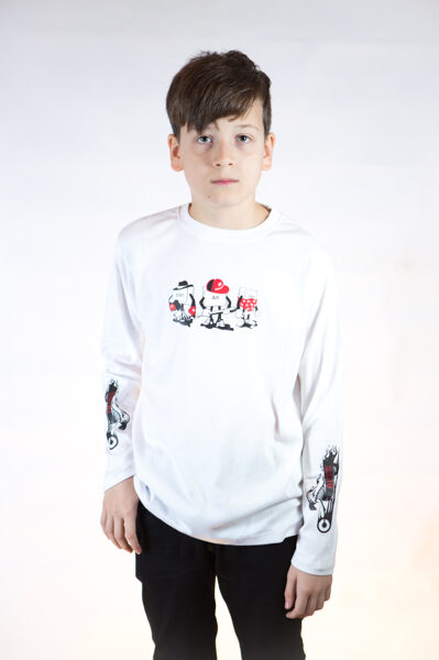 CTRL-ALT-DEL LONG SLEEVE WHITE