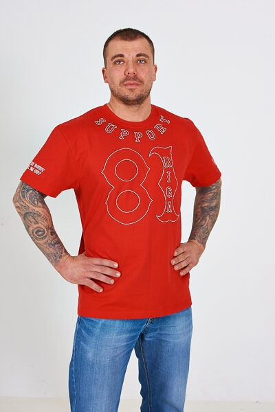 GUNS T-SHIRT SHOOT RED